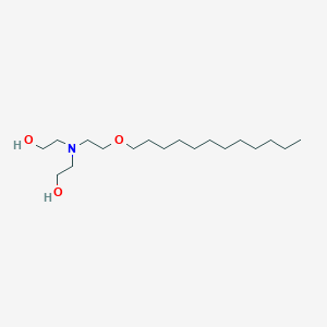 molecular formula C18H39NO3 B156653 2,2'-((2-(Dodecyloxy)ethyl)imino)bisethanol CAS No. 1733-93-3