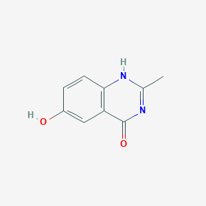 molecular formula C9H8N2O2 B156672 6-羟基-2-甲基喹唑啉-4(3H)-酮 CAS No. 1882-77-5