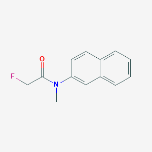 molecular formula C13H12FNO B156679 Acetamide, 2-fluoro-N-methyl-N-2-naphthyl- CAS No. 10016-14-5