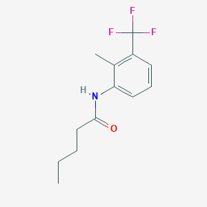 molecular formula C13H16F3NO B156712 3'-三氟甲基-2-甲基戊二酰苯胺 CAS No. 1939-26-0