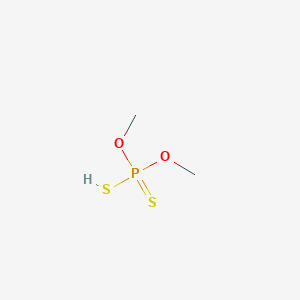 molecular formula C2H7O2PS2 B156718 O,O-二甲基二硫代磷酸酯 CAS No. 756-80-9