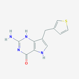 B156733 9-Deaza-9-(3-thienylmethyl)guanine CAS No. 132138-76-2