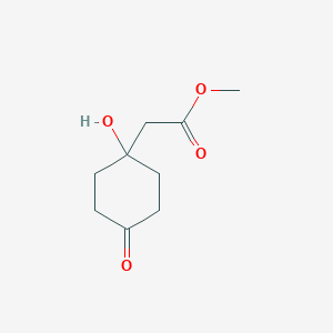 molecular formula C9H14O4 B156757 2-(1-羟基-4-氧代环己基)乙酸甲酯 CAS No. 81053-14-7