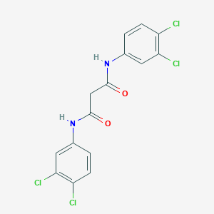 molecular formula C15H10Cl4N2O2 B156758 N,N'-双(3,4-二氯苯基)丙二酰胺 CAS No. 1677-30-1