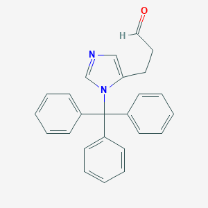 molecular formula C25H22N2O B015680 3-(3-三苯甲基咪唑-4-基)丙醛 CAS No. 186096-23-1