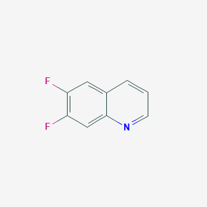 molecular formula C9H5F2N B156812 6,7-二氟喹啉 CAS No. 127827-50-3