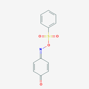 molecular formula C12H9NO4S B156889 p-Benzoquinone O-(phenylsulfonyl)oxime CAS No. 1831-69-2