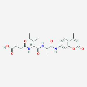 molecular formula C23H29N3O7 B156892 N-Succinyl-Ile-Ala-7-amido-4-methylcoumarin CAS No. 126103-95-5