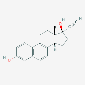 molecular formula C20H20O2 B156910 Ethynylestra-1,3,5(10),6,8-pentaene-3,17b-diol CAS No. 1357266-17-1