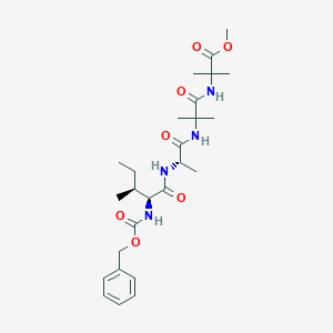 B156919 Benzyloxycarbonyl-isoleucyl-alanyl-alpha-aminoisobutyryl-alpha-aminoisobutyrate methyl ester CAS No. 135788-75-9