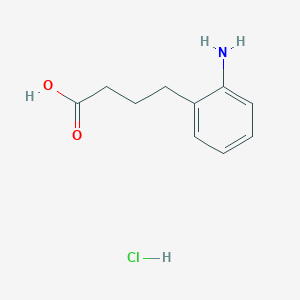 molecular formula C10H14ClNO2 B015704 Ácido 4-(2-aminofenil)butírico, clorhidrato CAS No. 56182-28-6