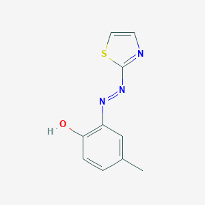 molecular formula C10H9N3OS B157067 2-(2-噻唑基偶氮)-对甲酚 CAS No. 1823-44-5
