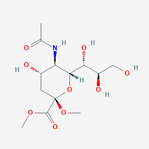 molecular formula C13H23NO9 B015707 2-O-甲基-β-D-N-乙酰神经氨酸甲酯 CAS No. 6730-43-4