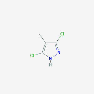 molecular formula C4H4Cl2N2 B157097 3,5-dichloro-4-methyl-1H-pyrazole CAS No. 134589-55-2