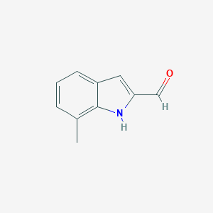 molecular formula C10H9NO B157106 7-甲基-1H-吲哚-2-甲醛 CAS No. 1796-37-8