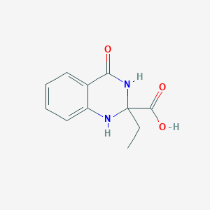 molecular formula C11H12N2O3 B157108 2-Ethyl-4-oxo-1,2,3,4-tetrahydroquinazoline-2-carboxylic acid CAS No. 129768-68-9