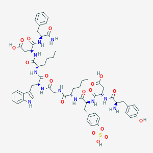 molecular formula C60H75N11O18S B157138 Cholecystokinin (25-33), tyr(25)-nle(28,31)- CAS No. 132032-04-3