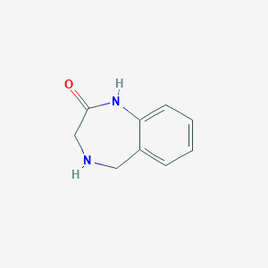molecular formula C9H10N2O B157139 1,3,4,5-Tetrahydro-2H-1,4-benzodiazepin-2-one CAS No. 1824-72-2
