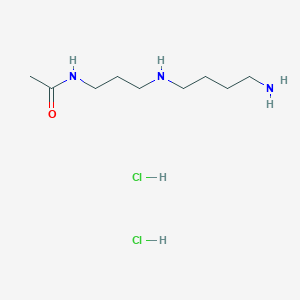 molecular formula C9H23Cl2N3O B157140 N-(3-((4-氨基丁基)氨基)丙基)乙酰胺二盐酸盐 CAS No. 34450-16-3