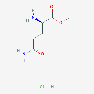 molecular formula C6H13ClN2O3 B157146 D-谷氨酰胺甲酯盐酸盐 CAS No. 74817-54-2