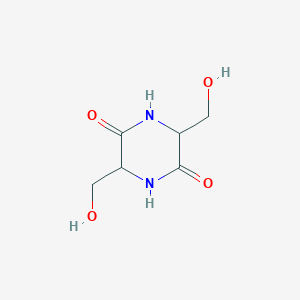 molecular formula C6H10N2O4 B157159 3,6-双(羟甲基)-2,5-哌嗪二酮 CAS No. 5625-41-2