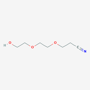 molecular formula C7H13NO3 B157162 3-[2-(2-羟基乙氧基)乙氧基]丙腈 CAS No. 10143-54-1