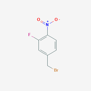molecular formula C7H5BrFNO2 B157179 3-氟-4-硝基苄基溴 CAS No. 131858-37-2