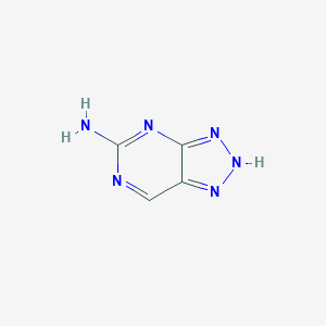 molecular formula C4H4N6 B157187 1H-1,2,3-三唑并[4,5-d]嘧啶-5-胺 CAS No. 10179-84-7