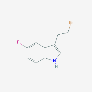 molecular formula C10H9BrFN B157193 3-(2-bromoethyl)-5-fluoro-1H-indole CAS No. 127561-10-8