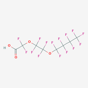 molecular formula C8HF15O4 B157200 全氟-3,6-二氧代癸酸 CAS No. 137780-69-9