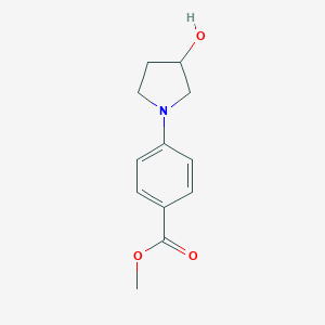 B157211 Methyl 4-(3-hydroxypyrrolidin-1-YL)benzoate CAS No. 134031-02-0