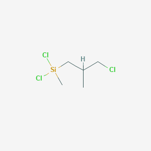 B157218 Silane, dichloro(3-chloro-2-methylpropyl)methyl- CAS No. 1628-11-1