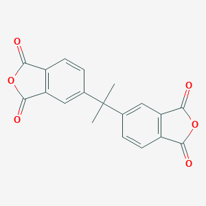 molecular formula C19H12O6 B157258 1,3-苯并呋喃二酮，5,5'-(1-甲基乙叉基)双- CAS No. 1779-17-5