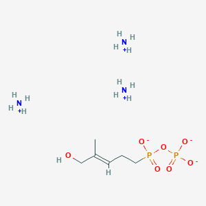 molecular formula C6H23N3O7P2 B157269 三氮环；[(E)-5-羟基-4-甲基戊-3-烯基]-膦酸酯氧膦酸酯 CAS No. 933030-60-5