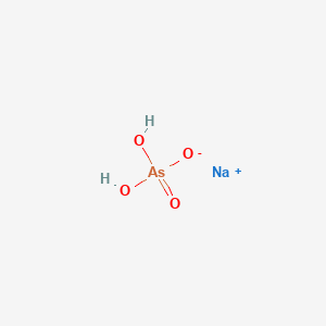 molecular formula NaH2AsO4<br>AsH2NaO4 B157287 Sodium dihydrogen arsenate CAS No. 10103-60-3