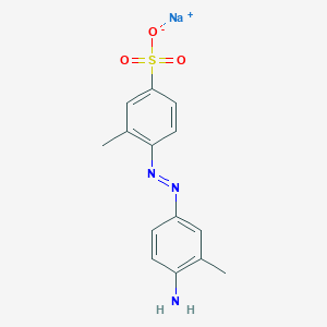B157293 Sodium 6-[(4-amino-M-tolyl)azo]toluene-3-sulphonate CAS No. 10213-99-7