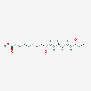 B157299 9,16-Dioxo-10,12,14-octadecatrienoic acid CAS No. 217810-46-3