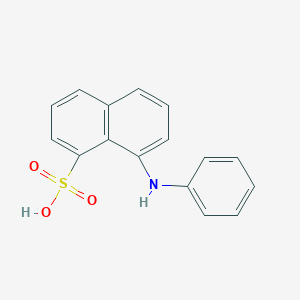 molecular formula C16H13NO3S B157328 8-苯胺-1-萘磺酸 CAS No. 82-76-8
