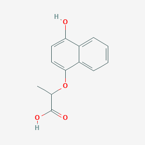 molecular formula C13H12O4 B157333 2-(4-Hydroxy-1-naphthyloxy)propionic acid CAS No. 10154-97-9