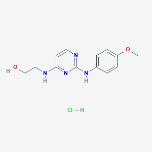 molecular formula C13H17ClN4O2 B157344 心肌生成醇 C 盐酸盐 CAS No. 671225-39-1