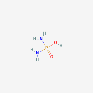 molecular formula H5N2O2P B157346 Phosphorodiamidic acid CAS No. 10043-91-1