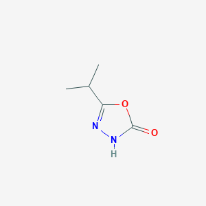 B157368 1,3,4-Oxadiazol-2(3H)-one, 5-(1-methylethyl)- CAS No. 1711-88-2