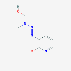 B157379 Methanol, [3-(2-methoxy-3-pyridinyl)-1-methyl-2-triazenyl]-(9CI) CAS No. 139740-51-5