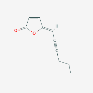 molecular formula C10H10O2 B157399 (5Z)-5-己-2-炔基呋喃-2-酮 CAS No. 81122-95-4