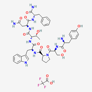 molecular formula C₄₇H₅₇F₃N₁₀O₁₃ B1574794 RNAIII-inhibiting peptide(TFA) 