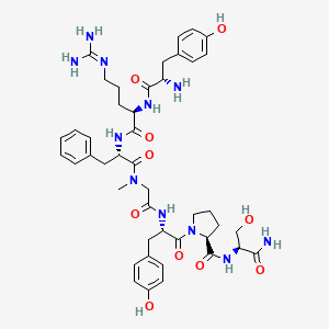 molecular formula C₄₄H₅₉N₁₁O₁₀ B1574855 Dermorphin analog 
