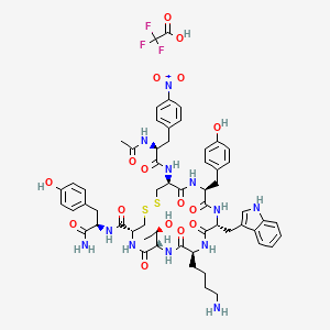 molecular formula C₅₈H₆₉F₃N₁₂O₁₆S₂ B1574856 Cyn 154806 (tfa) 