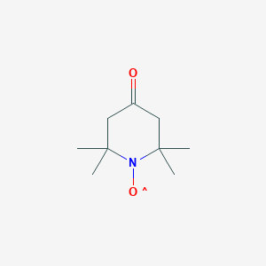 molecular formula C9H16NO2 B015749 4-氧代-2,2,6,6-四甲基哌啶氧基 CAS No. 2896-70-0