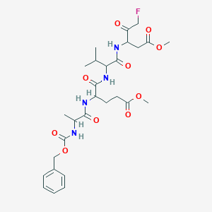 molecular formula C28H39FN4O10 B1574914 Cbz-DL-Ala-DL-Glu(OMe)-DL-Val-DL-Asp(OMe)-CH2F 