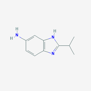 molecular formula C10H13N3 B157498 2-propan-2-yl-3H-benzimidazol-5-amine CAS No. 1724-56-7